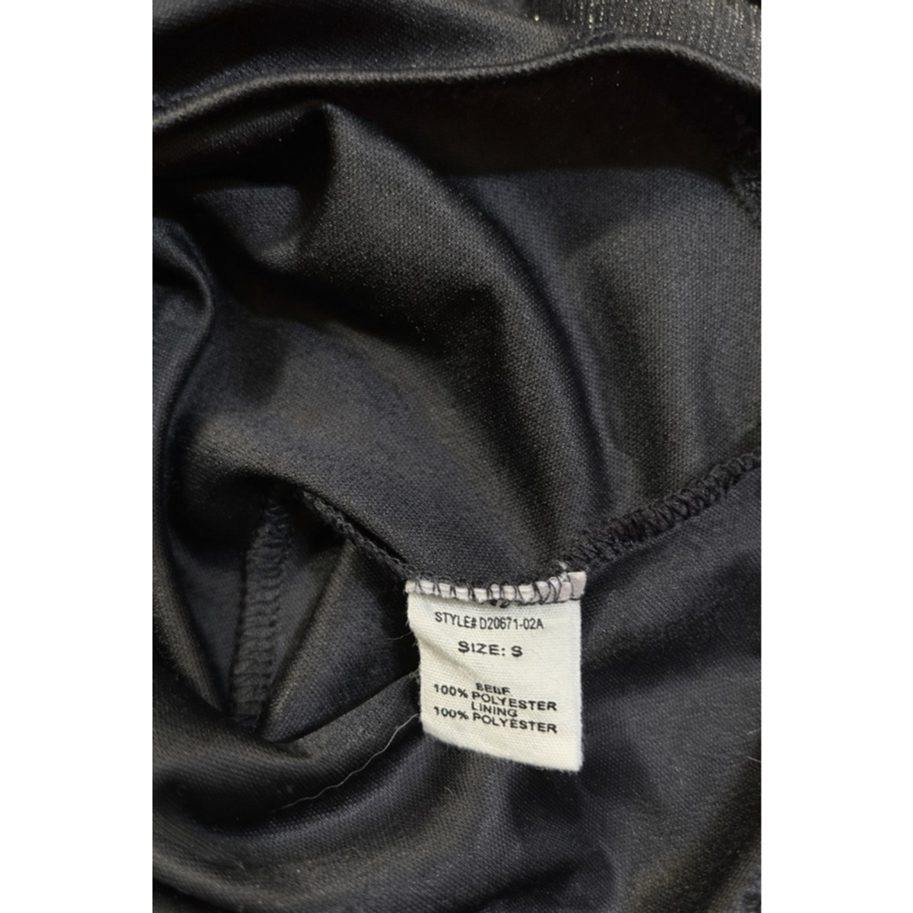 Altar'd State Black Shimmer Off-Shoulder Mini Dress S - Picture 7 of 8